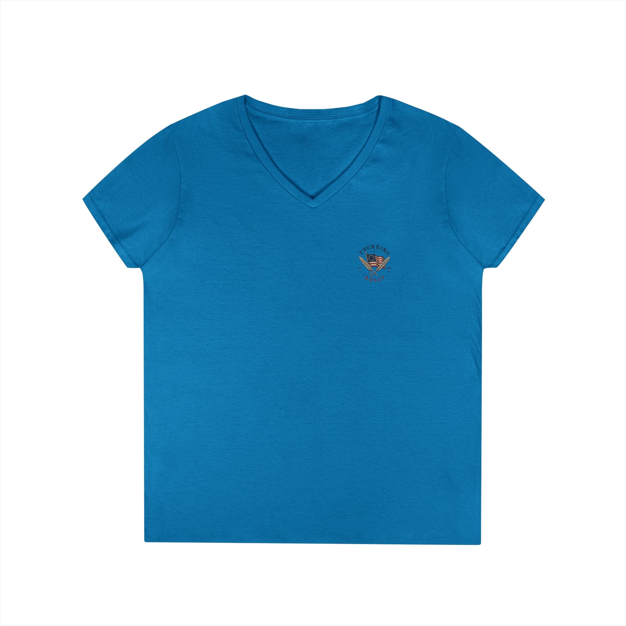 Fivty-Six Names. One Inkwell | Ladies V-Neck T-Shirt | 250th Anniversary | Limited Edition