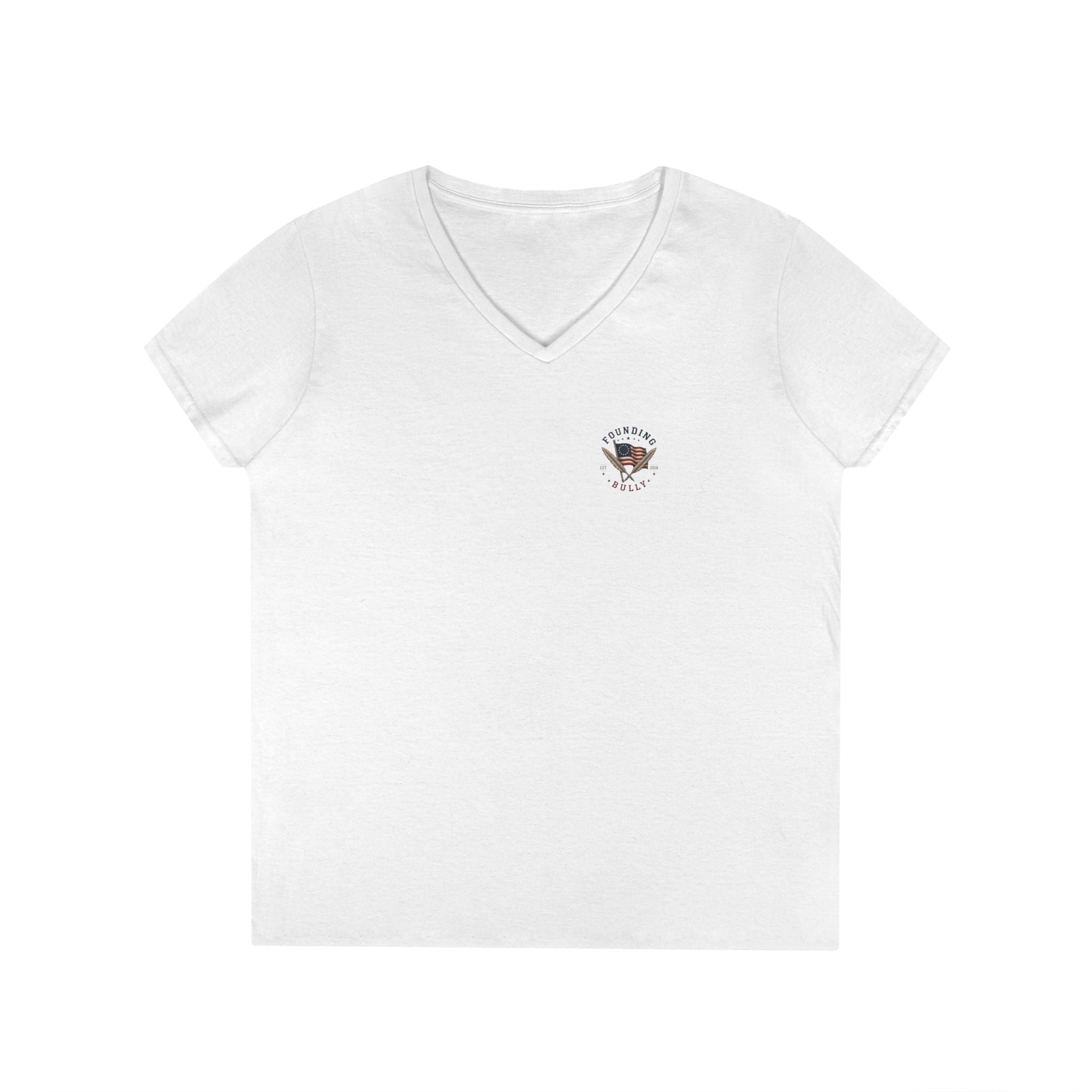 Treason and Freedom Shirt | 1776 American History Graphic Tee | Ladies V-Neck T-Shirt